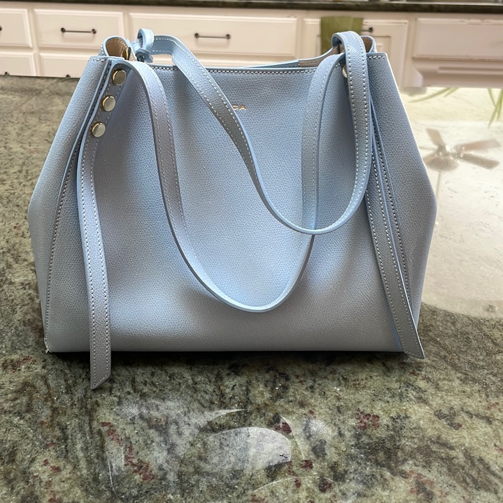 Leather Satchel Bag by Tosca Blu